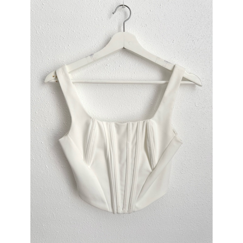 Stylized White Women's Tank